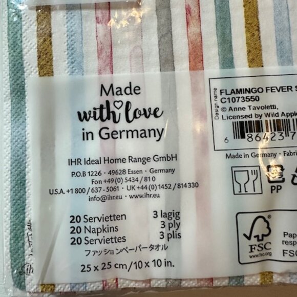 Pastel Napkins in Acrylic Napkin Holder - Picture 3 of 7